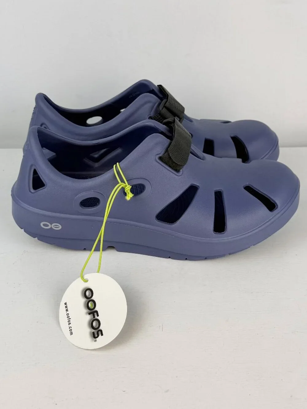 Men's 6 Women's 8 - Oofos Oocandoo Recovery Sandals Shoes - Water Drop